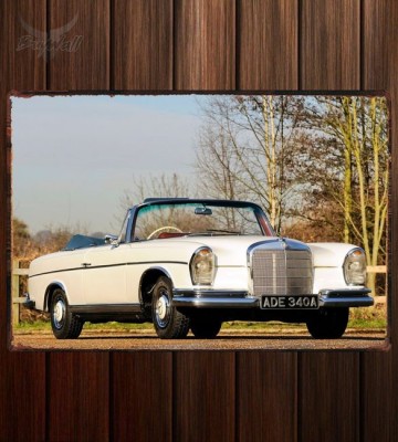 Металлическая табличка Mercedes-Benz 300SE Cabriolet (W111 W112)